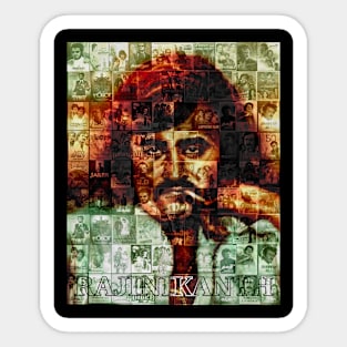 Rajinikanth collage fanart Sticker